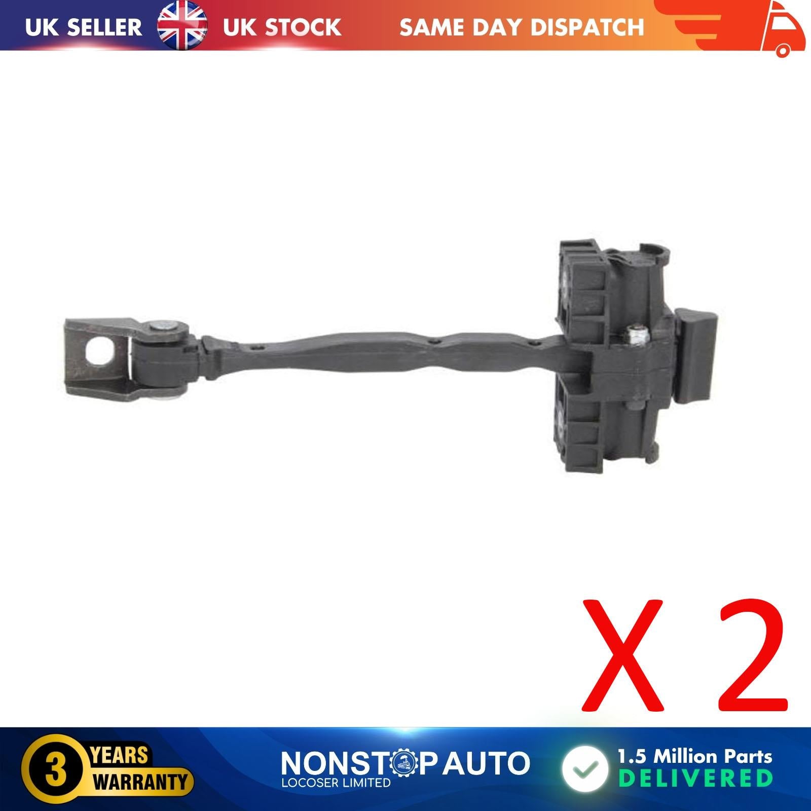 2 X Rear Door Hinge Stop Check Strap Limitery Right and Left Side Fits SKODA Octavia Mk3  5E0839249A