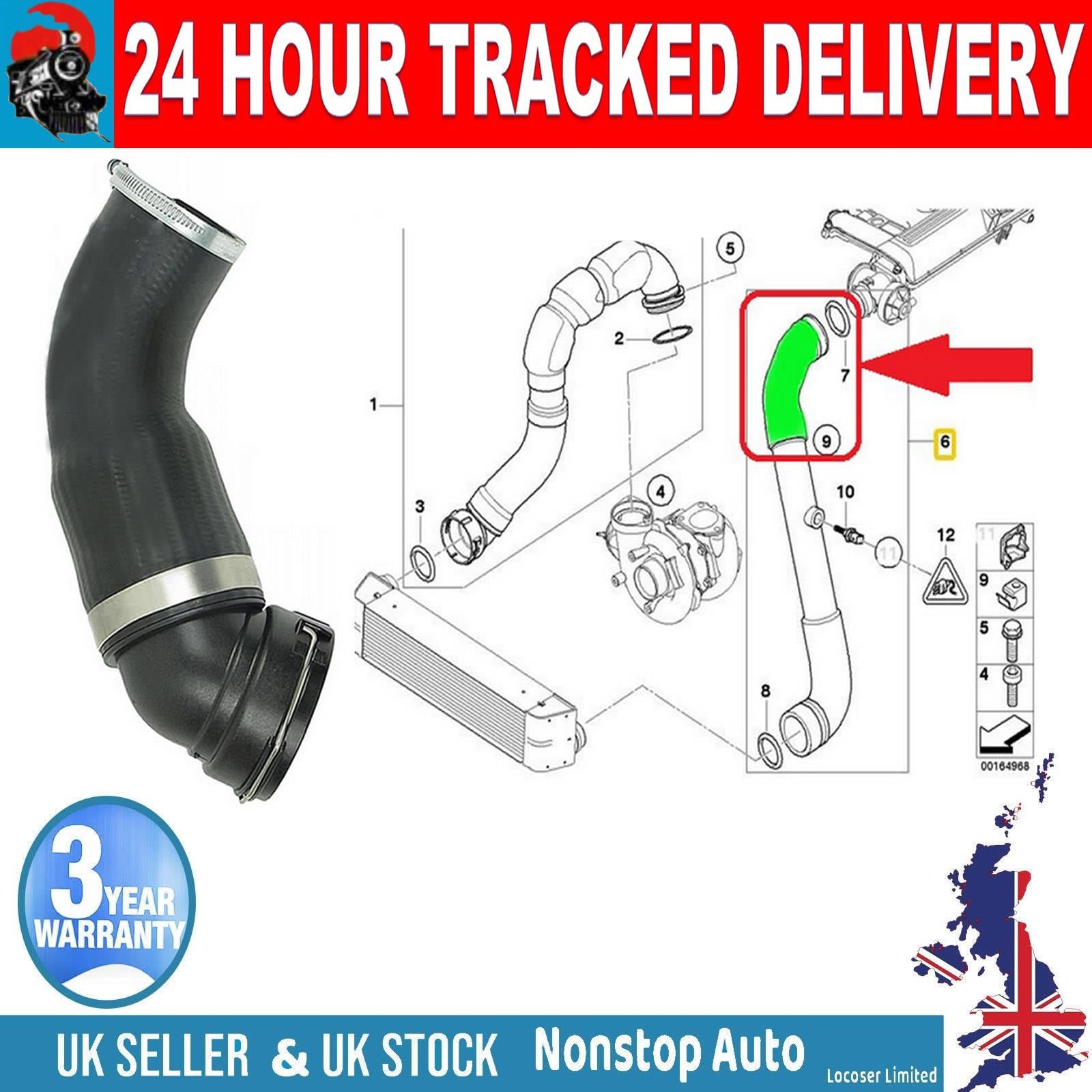 TURBO INTERCOOLER TURBO HOSE PIPE SMALL FOR BMW  E46 330 11617799398