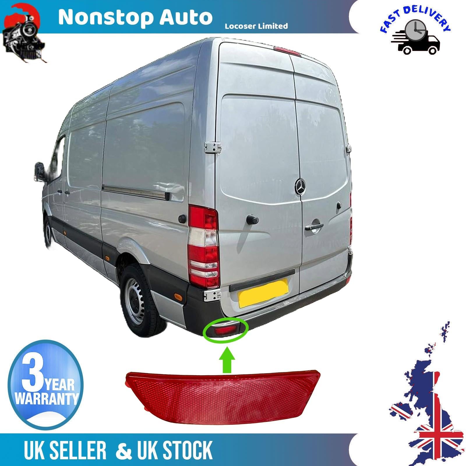 Rear Bumper Reflector Lens Left For MERCEDES 3-t 3,5-t 4,6-t 5-t VW Crafter 30-35 30-50 A9068260040