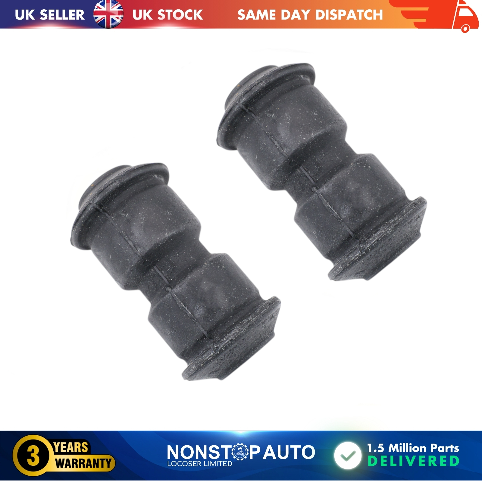 2X LEAF SPRING BUSH FOR MERCEDES T1 T2 0003210350