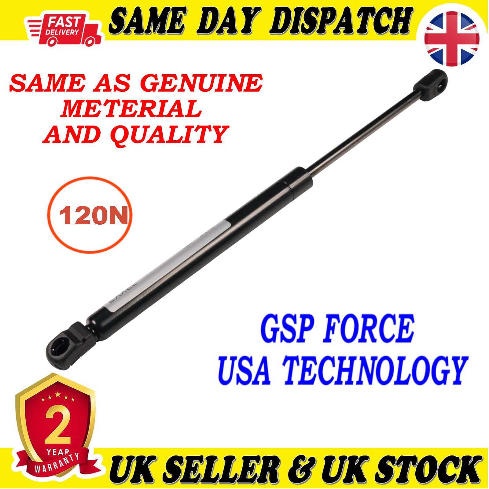 TAILGATE BOOT GAS STRUTS 120 Newton FOR HONDA CR-V II 74820SCA003