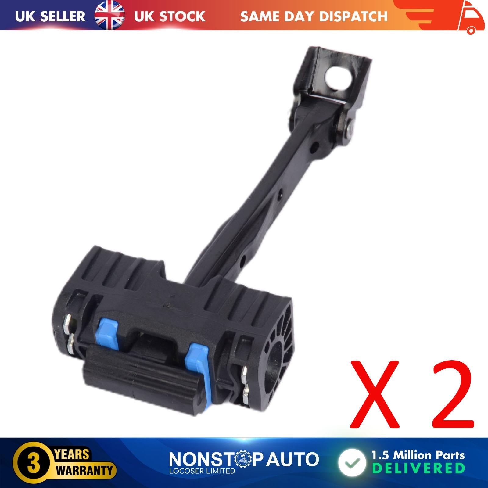 2 X Rear Door Hinge Stop Check Strap Limitery Right and Left Side Fits AUDI A6  4G0839249B