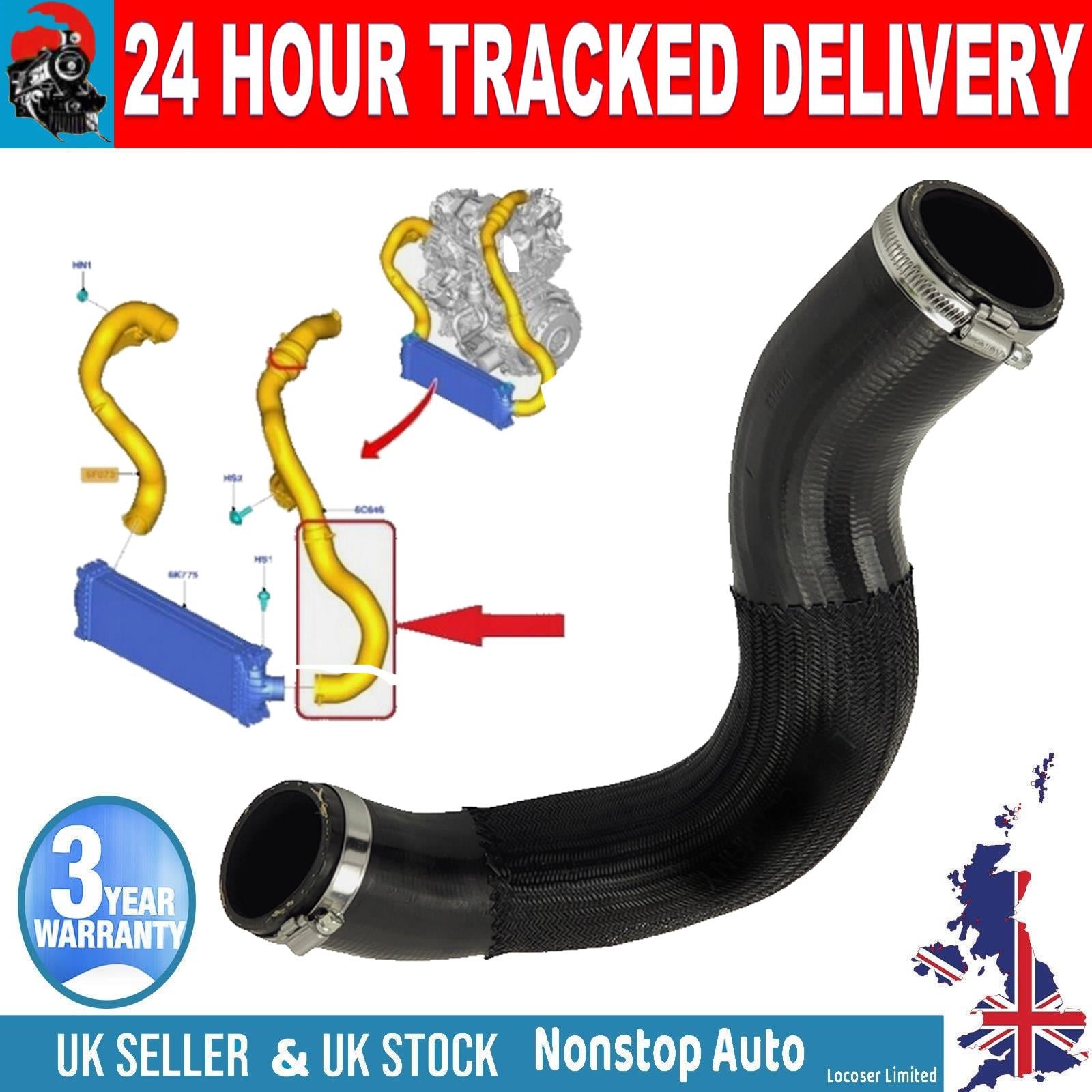 TURBO INTERCOOLER HOSE PIPE FOR  FORD Transit Tourneo GK216C646AD