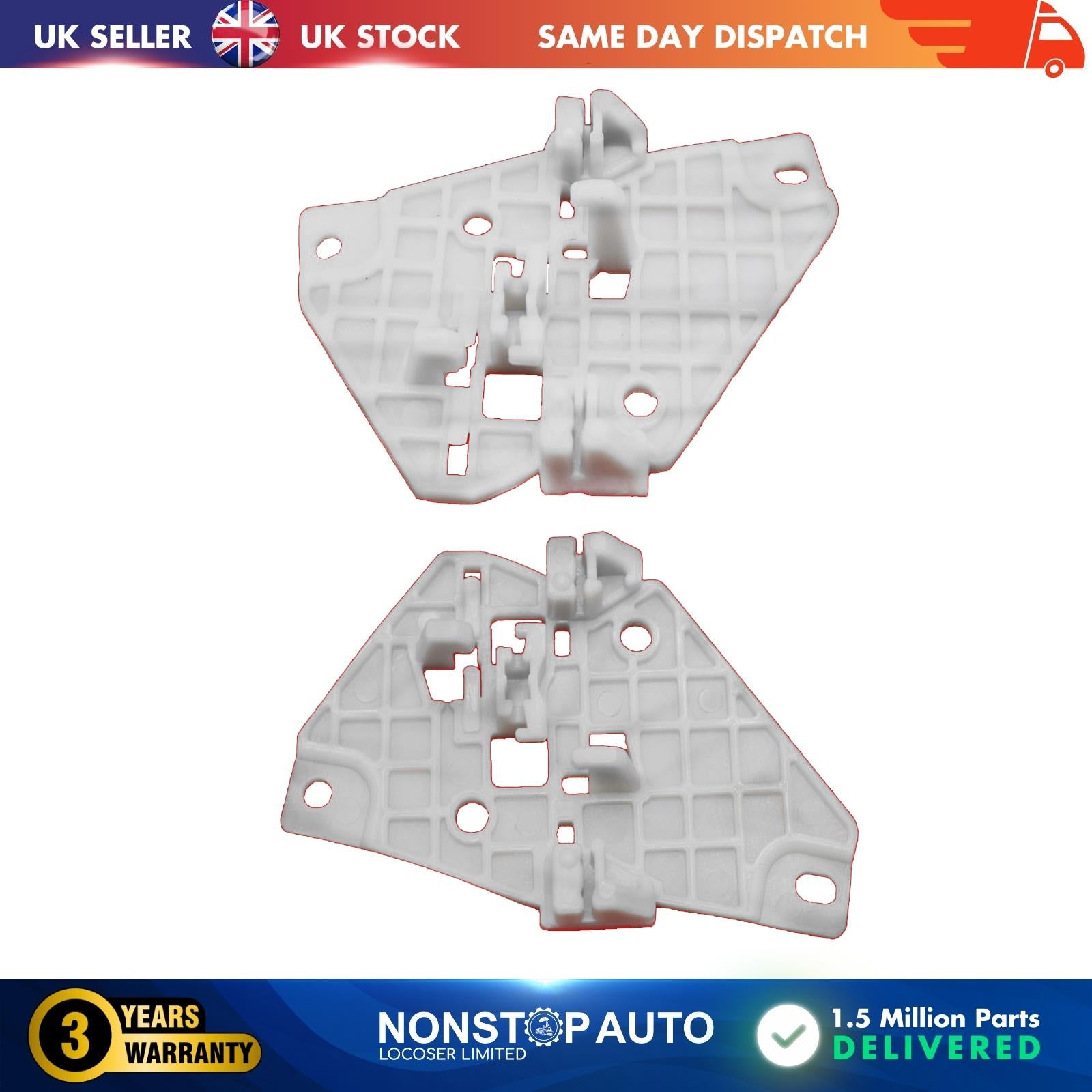 2X Rear Window Regulator Housing Clips  Fits Mitsubushi Carisma  130821788