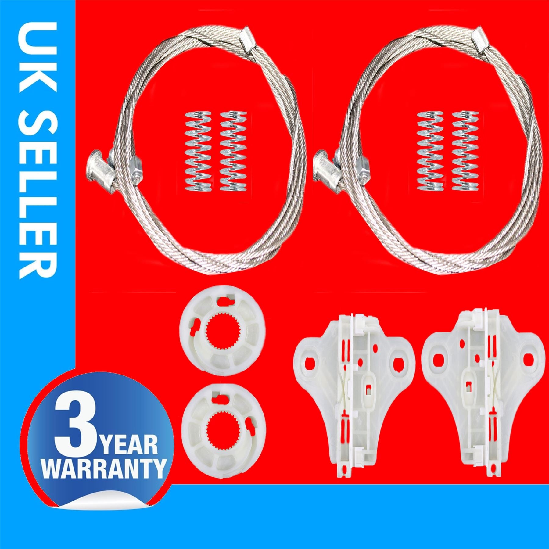 Window Regulator Repair Kit Rear Left & Right Side Fits  Renault Clio Mk4