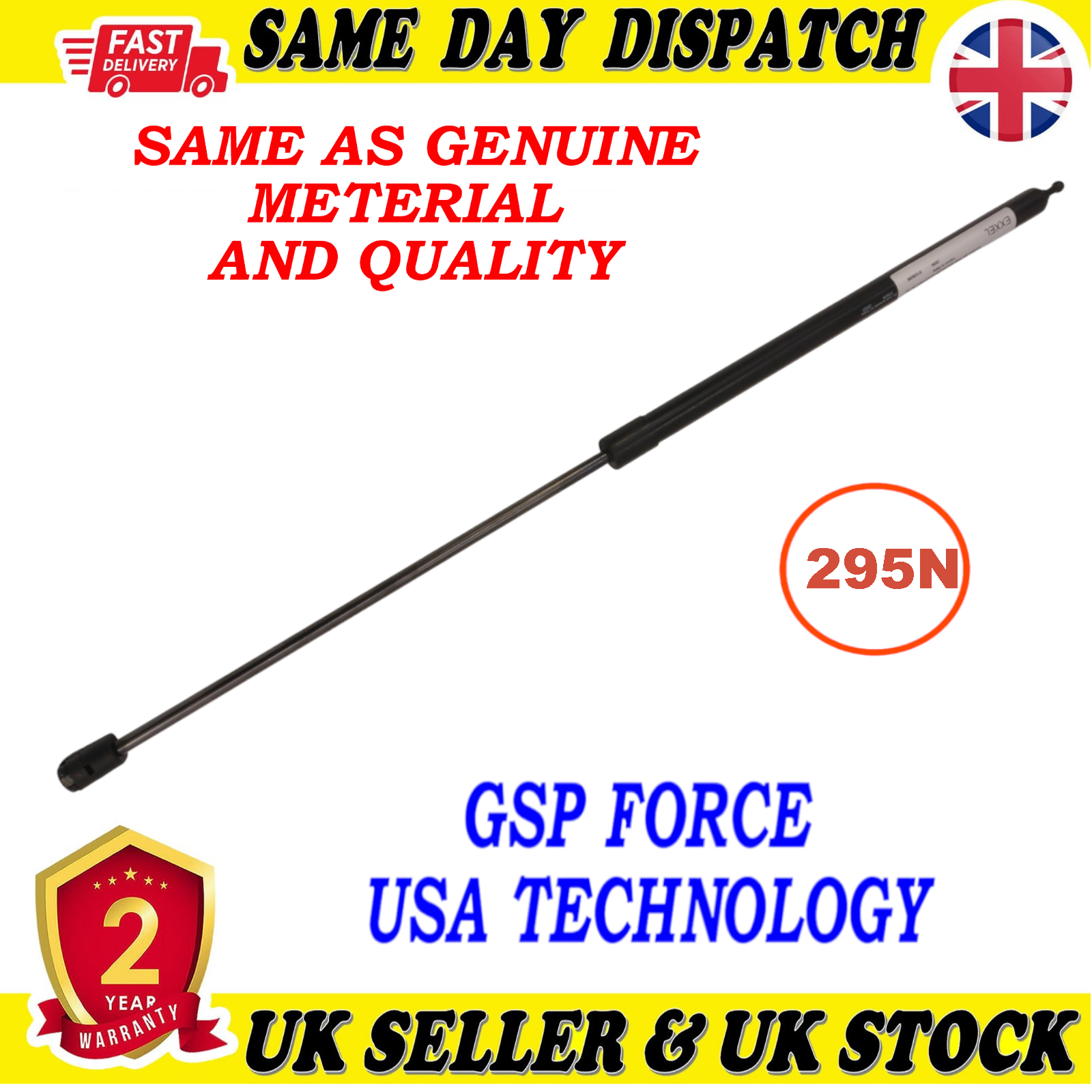 TAILGATE BOOT GAS STRUTS 295 Newton FOR RENAULT FLUENCE MEGANE CC MEGANE II 654710003R
