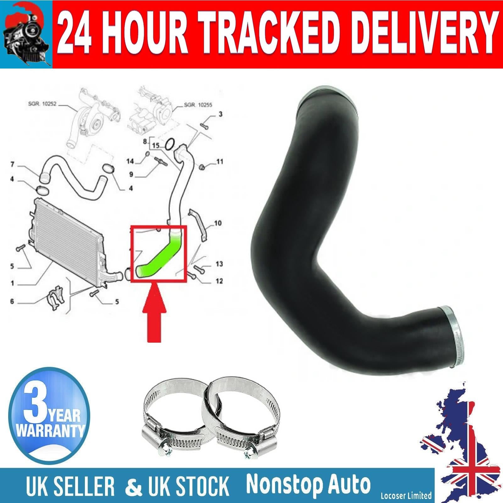 TURBO INTERCOOLER HOSE PIPE   FOR ALFA ROMEO 159 1.9 JTD 150HP 50506150