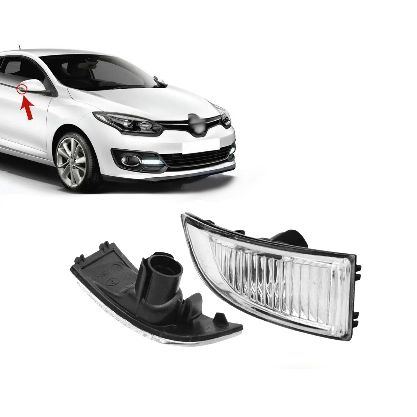 Wing Mirror Indicator Lens Right Side For RENAULT Laguna III Grand Scenic III Megane III