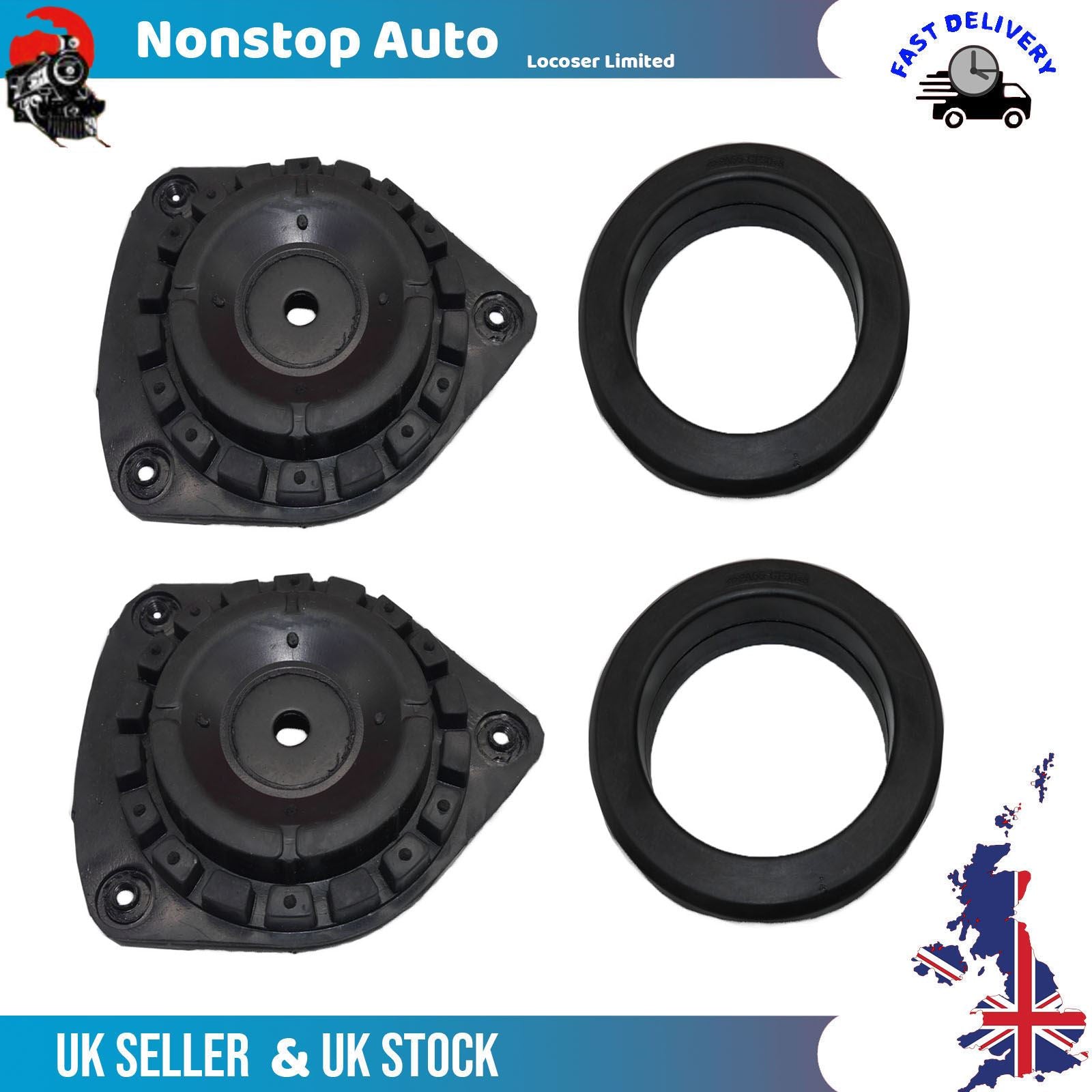 2X Top Strut Mounting Front Left and Right Side Fits RENAULT Megane Coupe