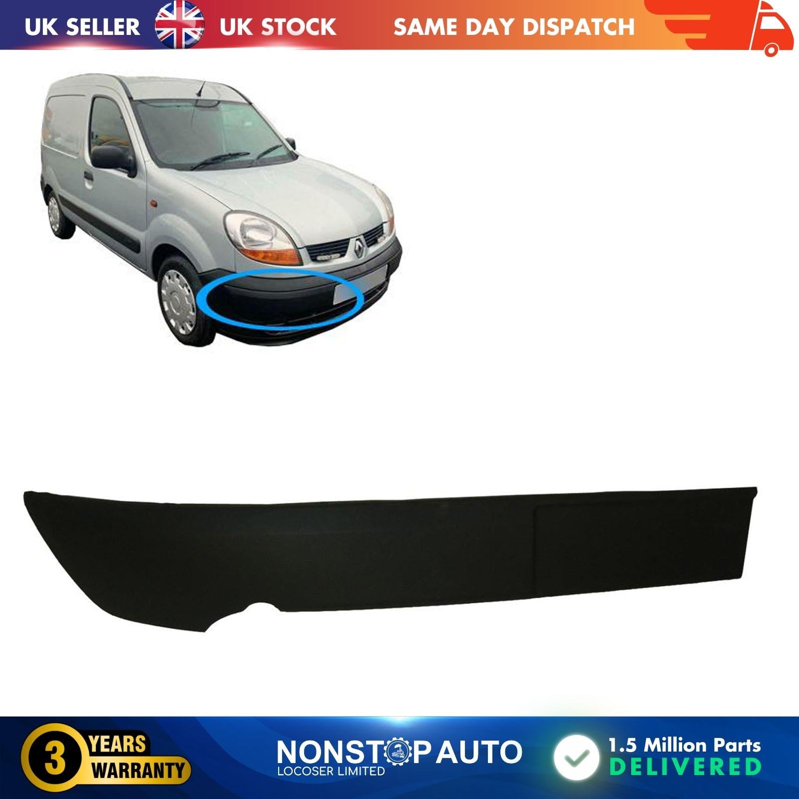 Bumper Moulding Trim Panel Front Right Fits RENAULT Kangoo NISSAN Kubistar