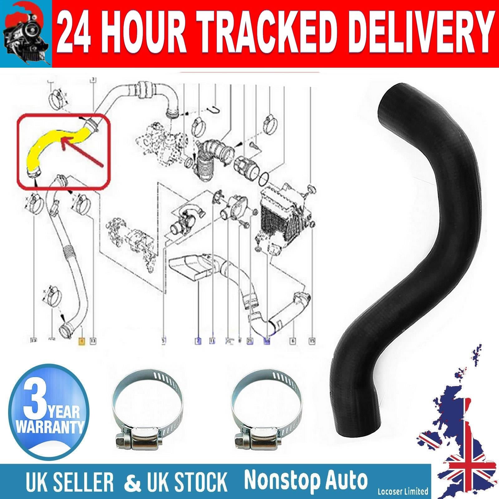TURBO INTERCOOLER HOSE PIPE FOR RENAULT MEGANE II SCENIC II 1.5 DCI  8200306925