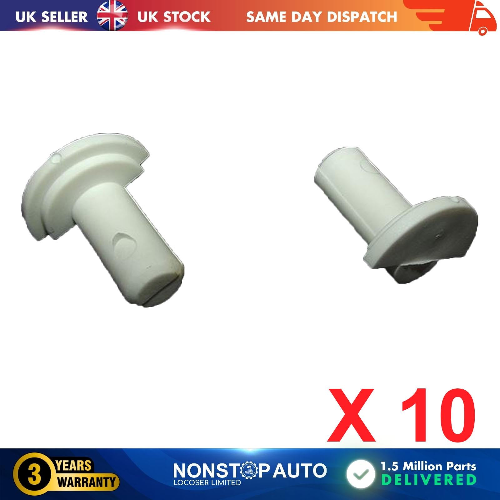 10 x For PEUGEOT CITROEN Retaining Trim Panel Plastic Clips 2128.22