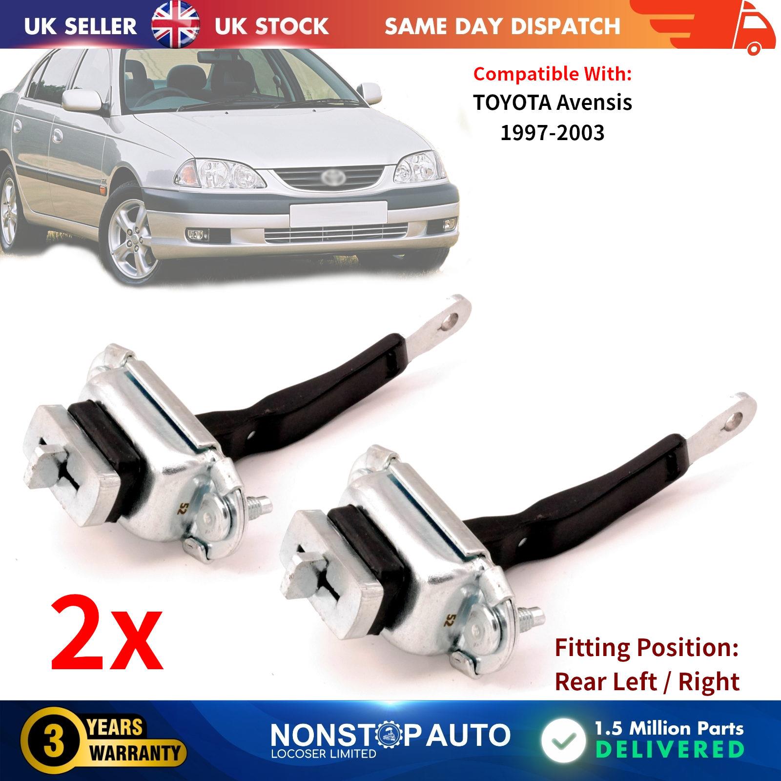 2X Rear Door Hinge Check Strap Stopper Limiter Left Right For TOYOTA Avensis 1997 - 2003  6863020140