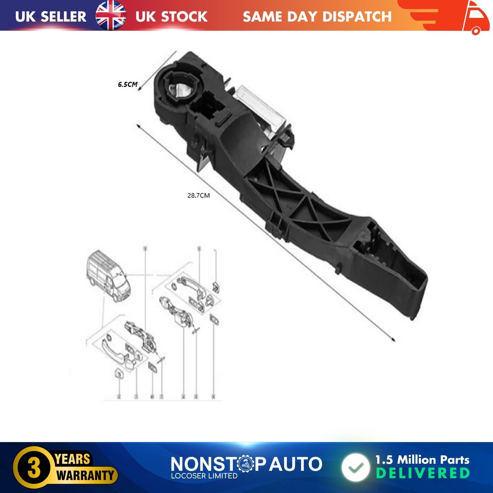 FRONT RIGHT SIDE Sliding Door  Handle Holder For NISSAN NV 400 806068194R