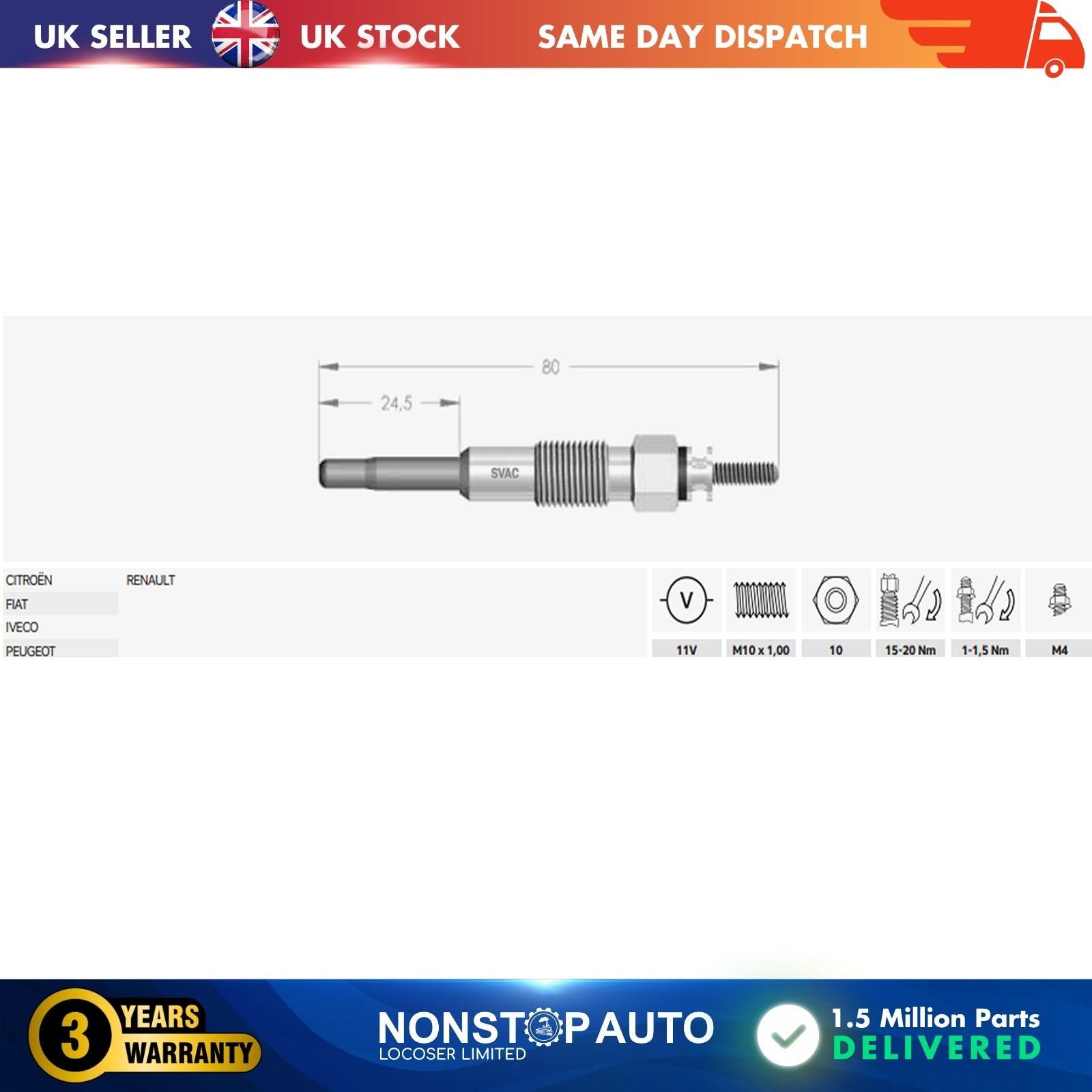 CITROEN JUMPER 2.8 HDI / FIAT DUCATO 2.8 D, 2.8 JTD / IVECO DAÄ°LY 2.8 D / PEUGEOT BOXER 2.8 HDI / RENAULT MASTER 2.5 D-2.8DTI