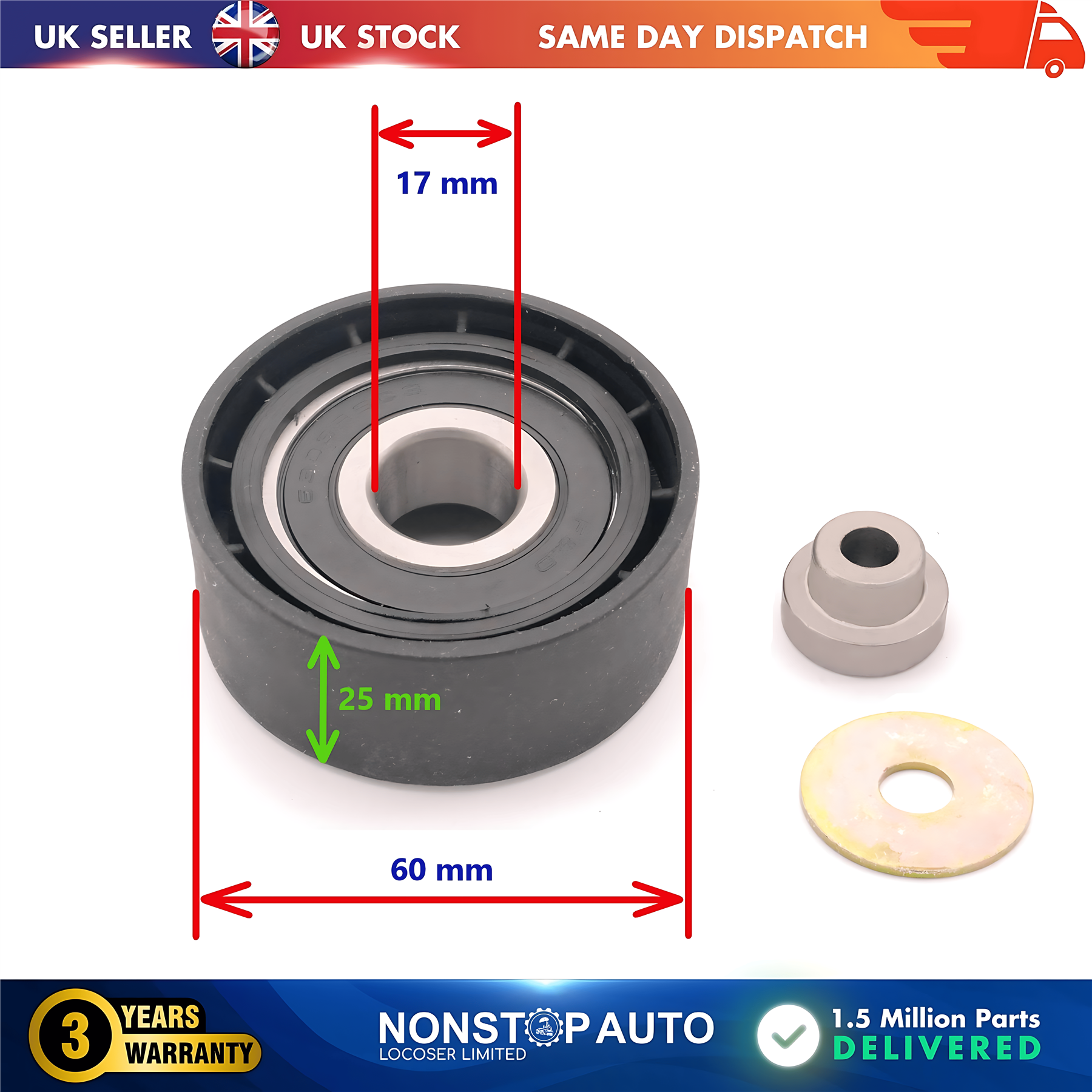 Fan Belt Tensioner Pulley V Ribbed Belt Idler For CITROEN Berlingo Nemo Xsara Jumpy I FIAT Fiorino Qubo Scudo PEUGEOT 206 306 Bipper Partner Expert 9637024080