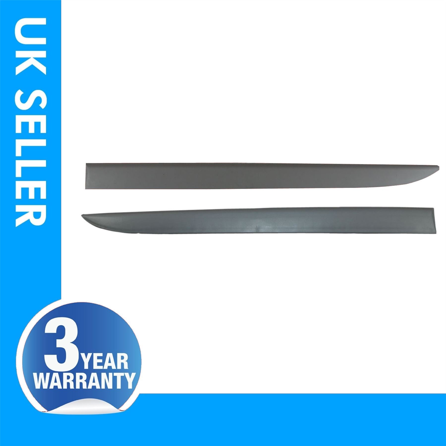 2 X Front Door Panel Moulding Strap Paintable Vauxhall Opel Corsa D 5172446