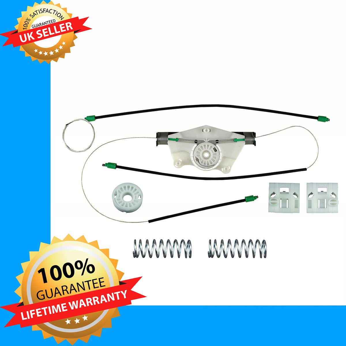 FOR SEAT TOLEDO window electric winder regulator lifter cables clips front left