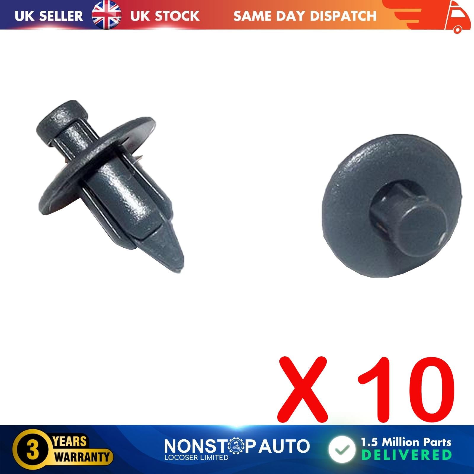 10X Fender Side Skirt Trim Retainer Clips For TOYOTA Sienna LEXUS LS ES