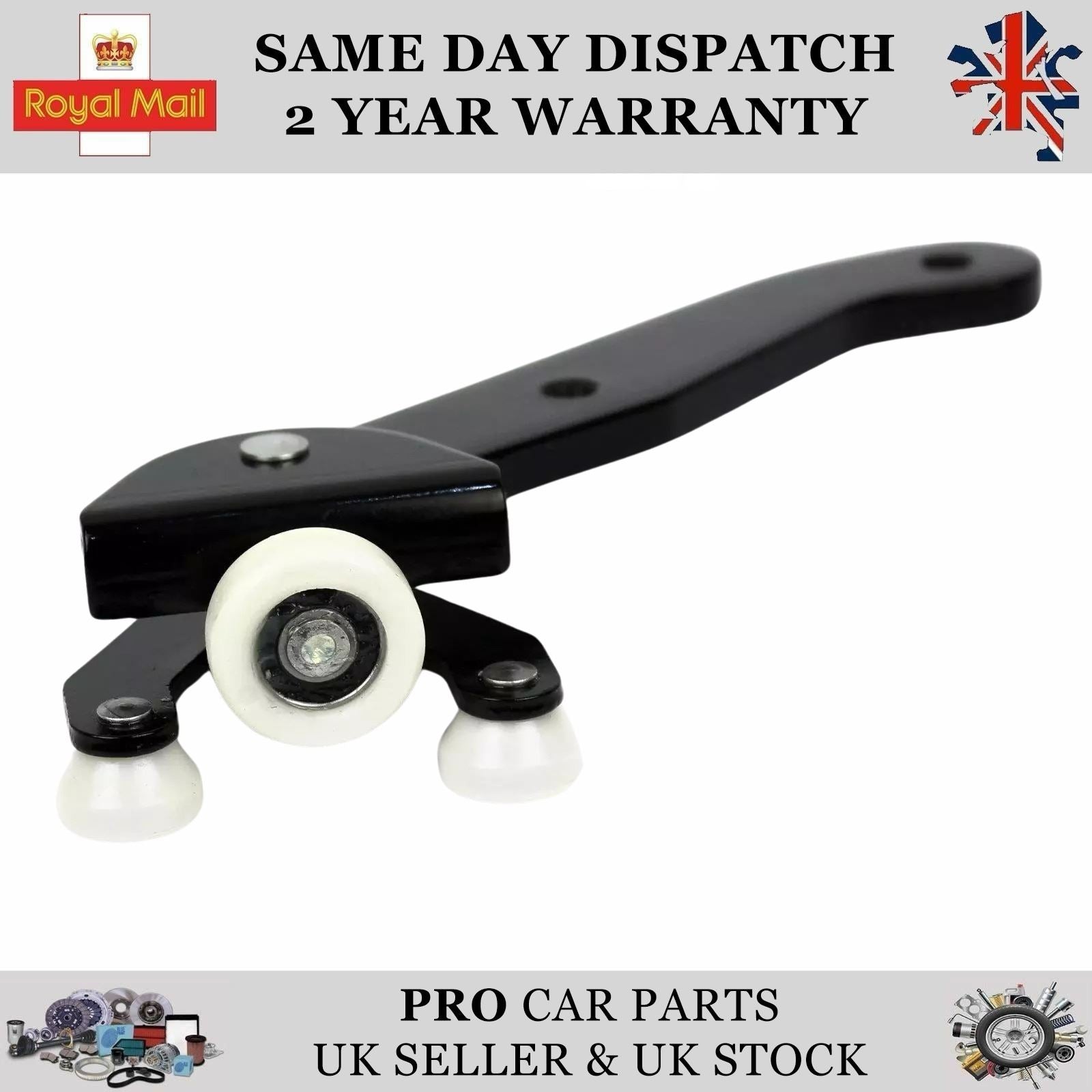 Sliding Door Roller Guide Hinge Bottom Left Fits VW Transporter T5, 7H0843397AA