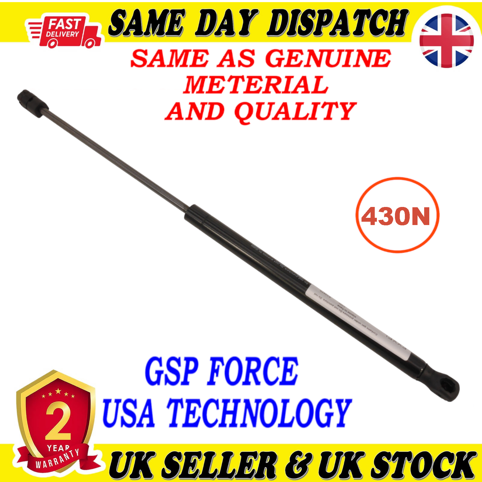 TAILGATE BOOT GAS STRUTS 430 Newton FOR MERCEDES A-CLASS 1697400045