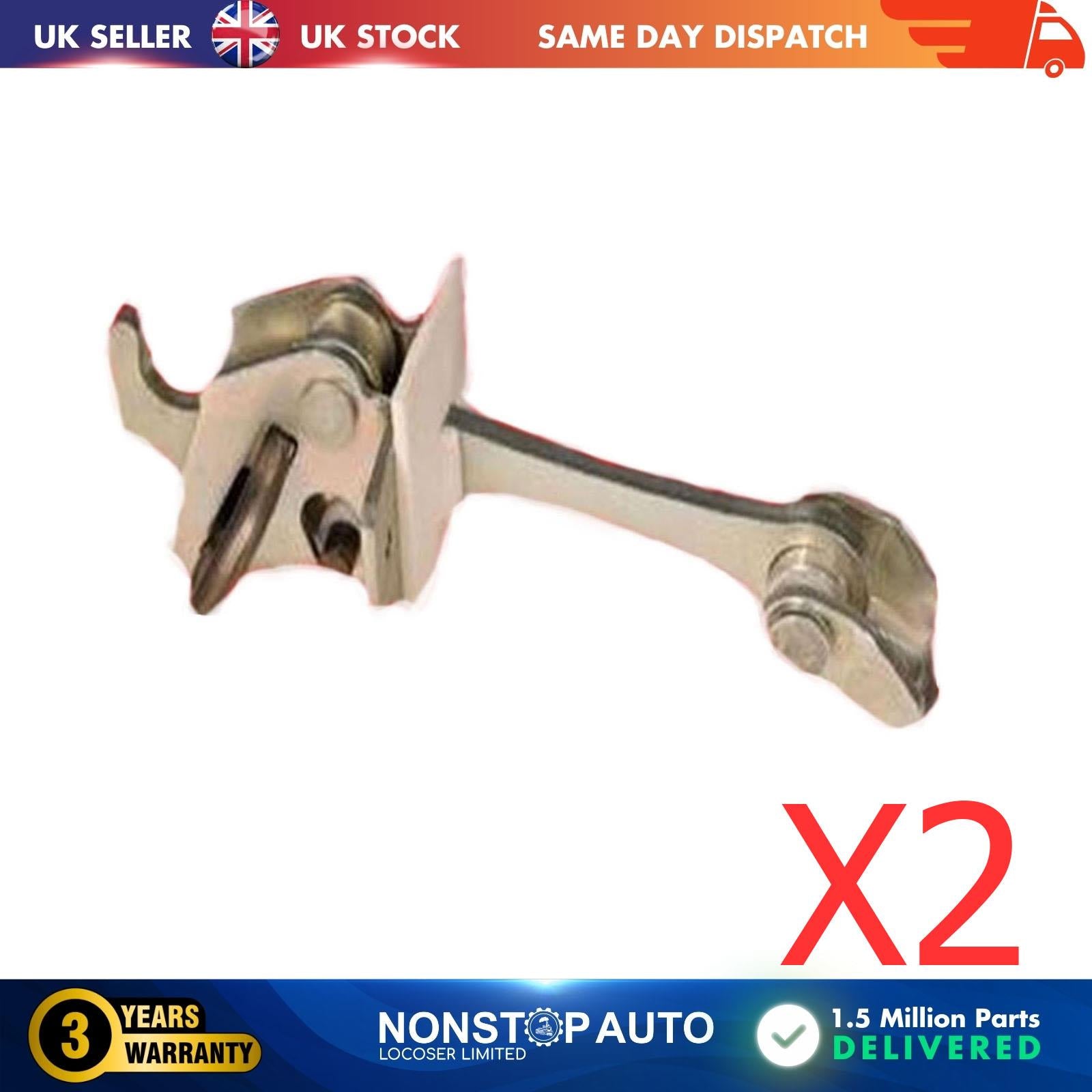 2XRear Door Hinge Stop Check Strap Limitery Right Left Fits VAUXHALL Astra G
