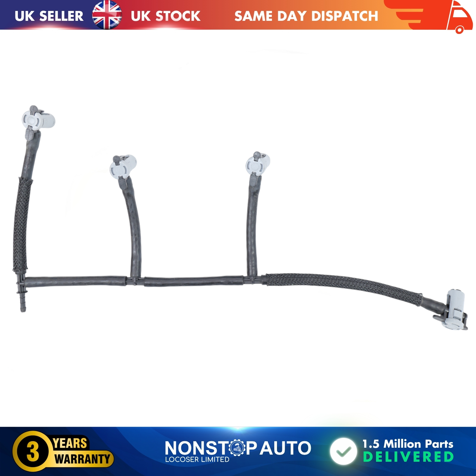 FUEL INJECTOR RETURN PIPE FOR AUDI A3 Q2 SEAT ARONA IBIZA V LEON SKODA KAROQ OCTAVIA III VW GOLF ALLTRACK VII GOLF SPORTSVAN VII GOLF VII POLO VI T-ROC  04L130235B