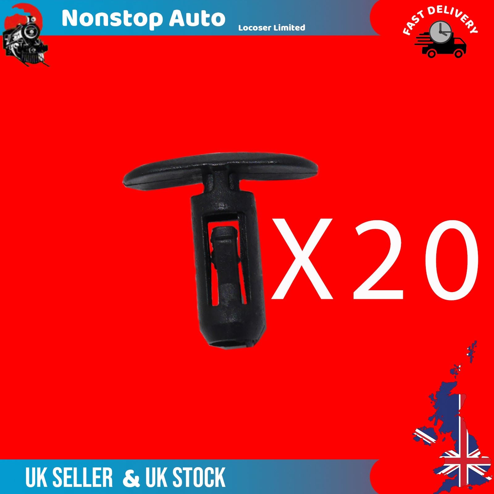 20X Door Rubber Panel Seal Clips For RENAULT Kangoo Clio Captur Espace Grand Scenic Megane Scenic Vel SatÄ±ÅŸ 8200176228