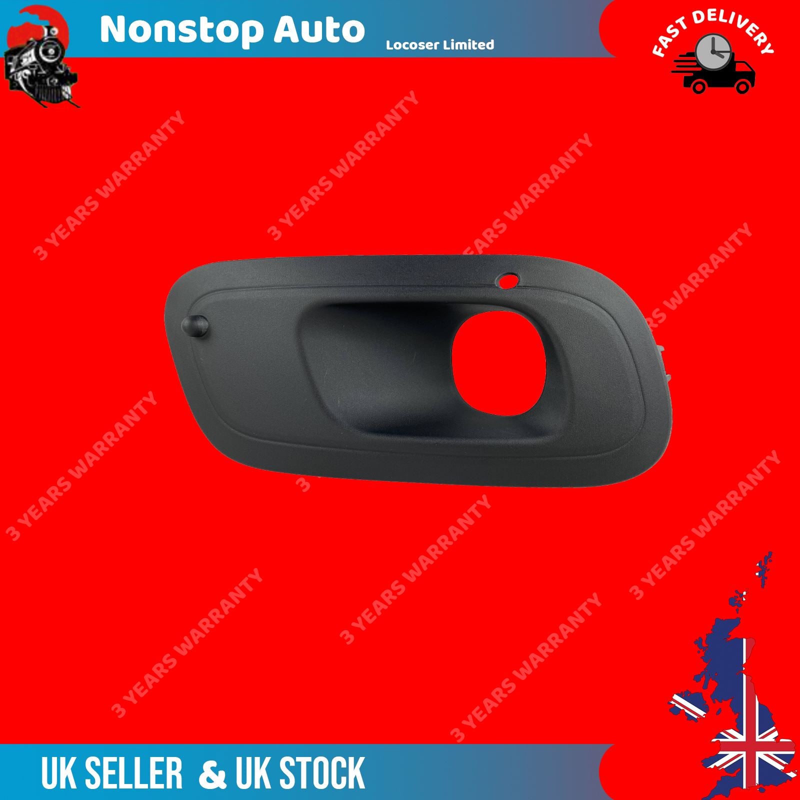 BUMPER GRILL Fog Light COVER RIGHT SIDE FITS FIAT PANDA  0000735537031