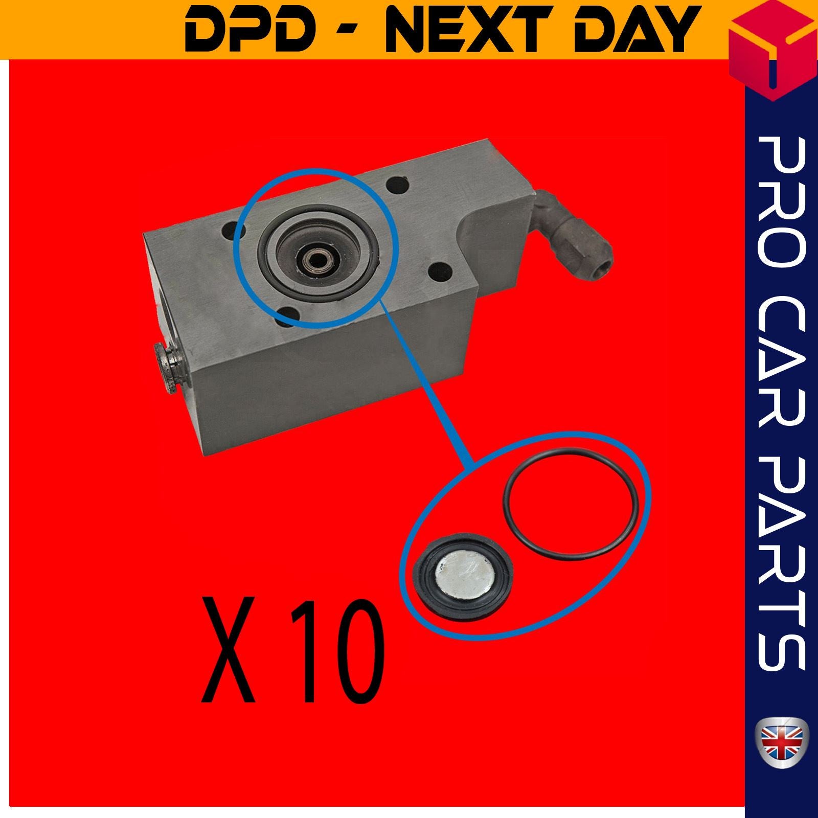 10XEas Air suspension Valve Block Diaphragm Seal Mount Set Fits RANGE ROVER P38