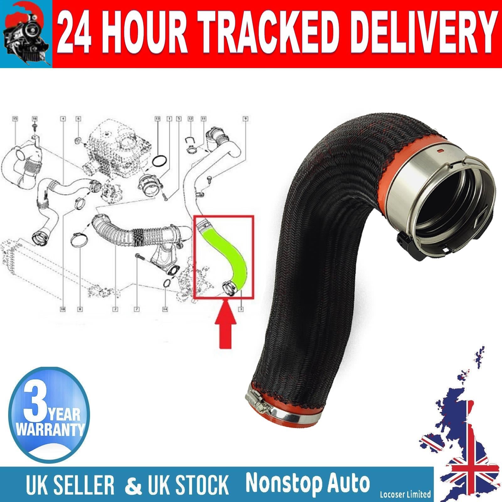 TURBO INTERCOOLER HOSE PIPE  FOR RENAULT MASTER III 2.3 DCI VAUXHALL MOVANO 2.3 DCI  NISSAN NV 400 144600828R