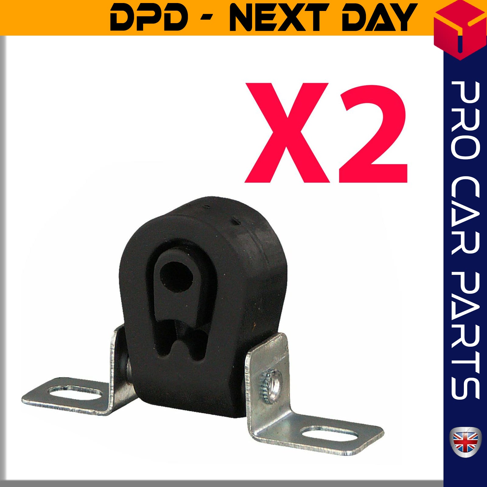 2 X EXHAUST PIPE SUPPORT PAD FITS VW Passat Transporter 18201401797