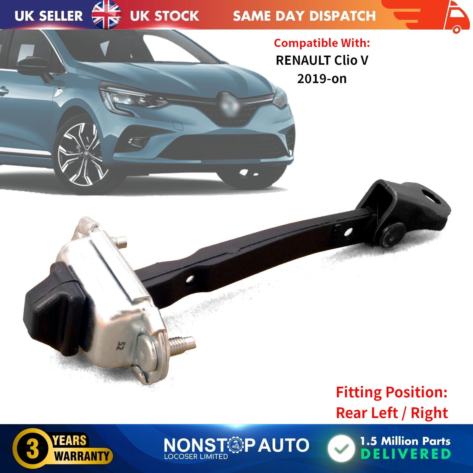 Rear Door Hinge Check Strap Stopper Left Right For RENAULT Clio V MK5 824301100R