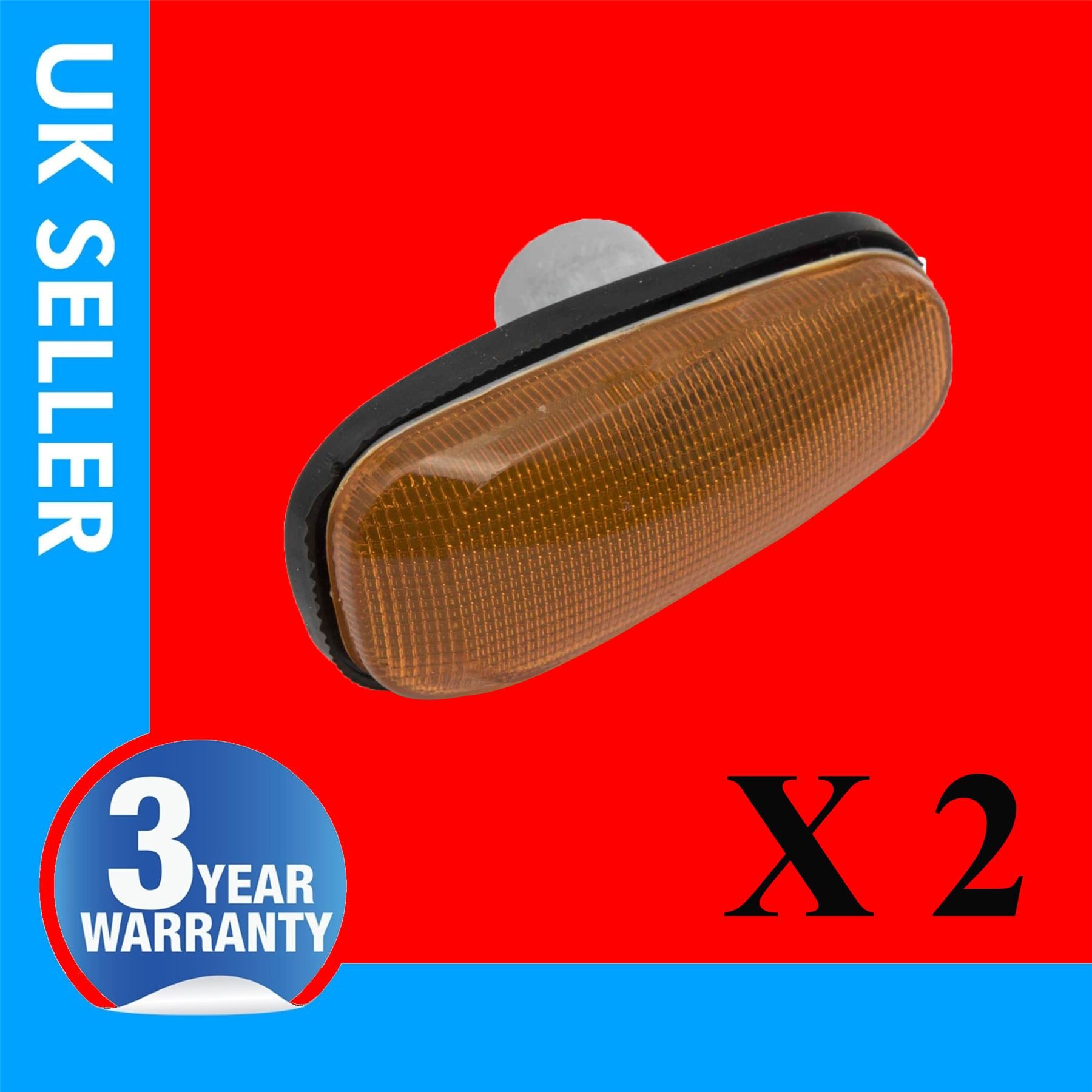 2X SIDE indicator RIGHT AND LEFT FOR VAUXHALL OPEL ASTRA G ZAFIRA A 1713011