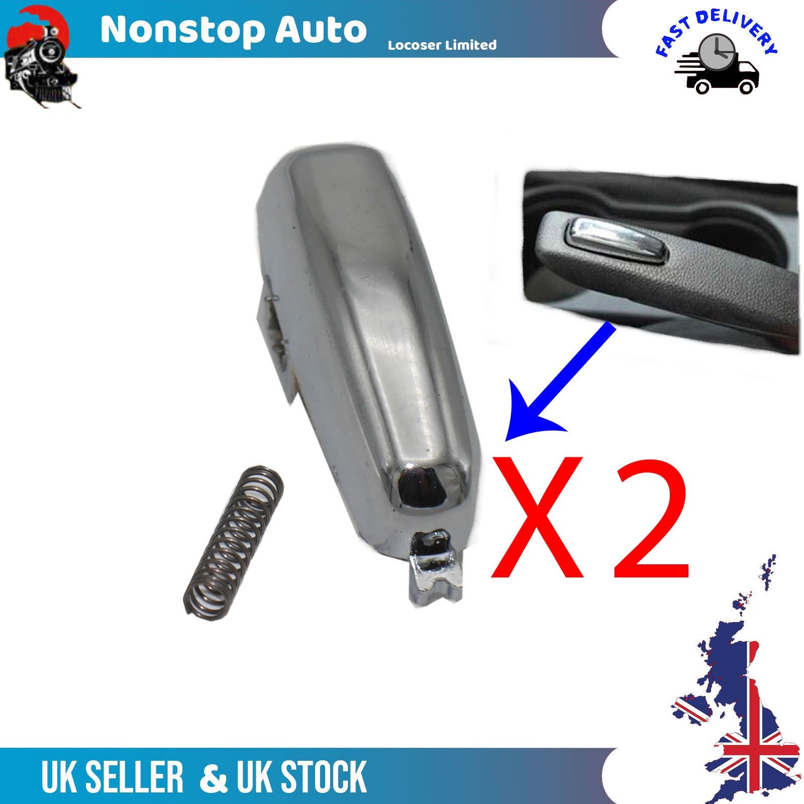 2X Hand Brake Cap Cover Parking Brake Cover Fits Vauxhall Mokka Chevrolet Trax 42389776D
