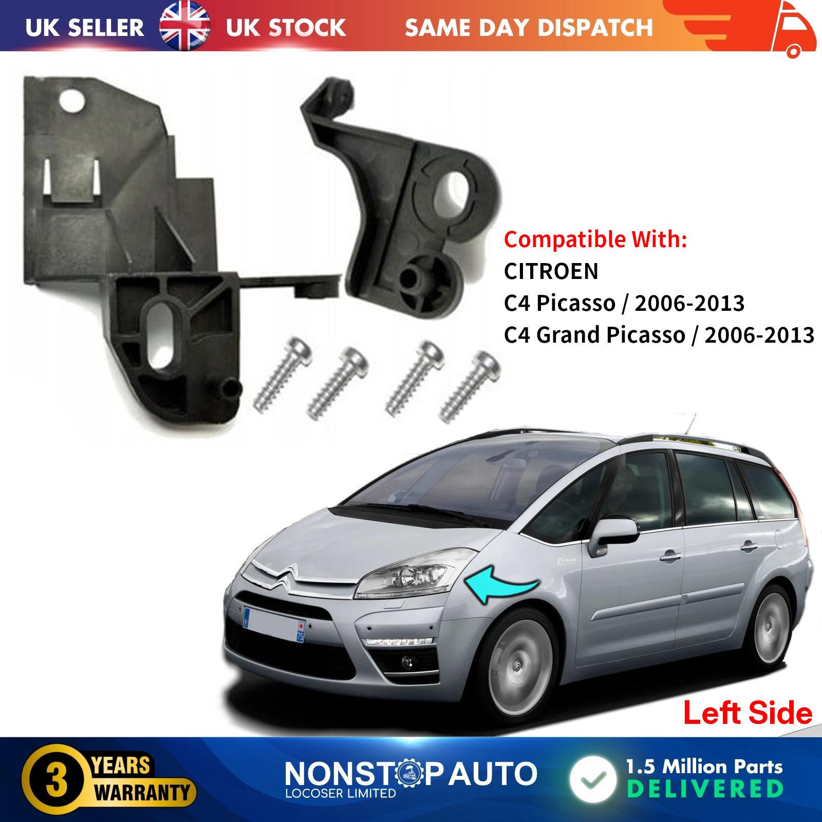 Headlight Repair Kit Bracket Mount Clips Left For CITROEN C4 Picasso Grand Picasso 6212A1