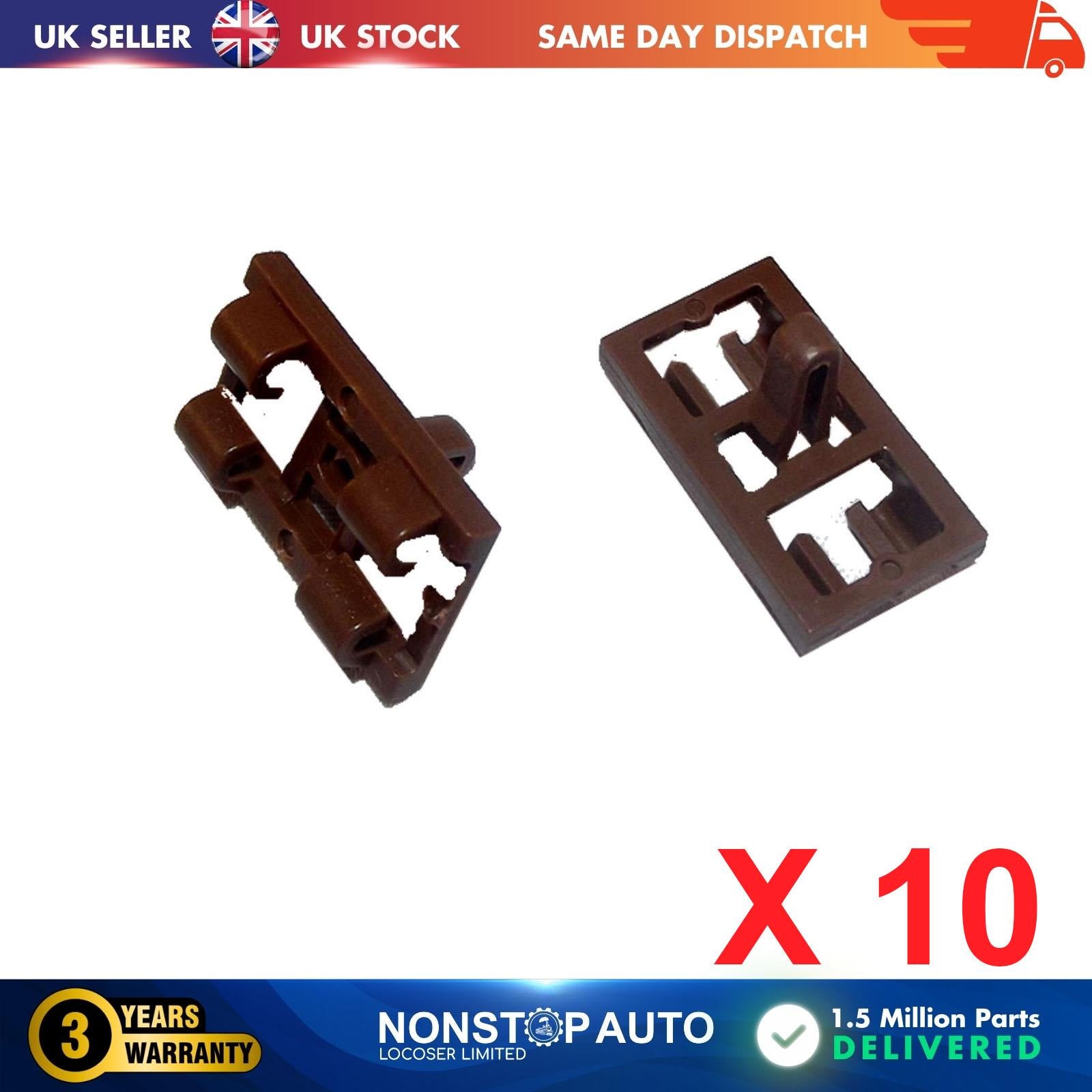 10 X FOR BMW Lower Door Weatherstrip Rubber Seal Clips 51337052945