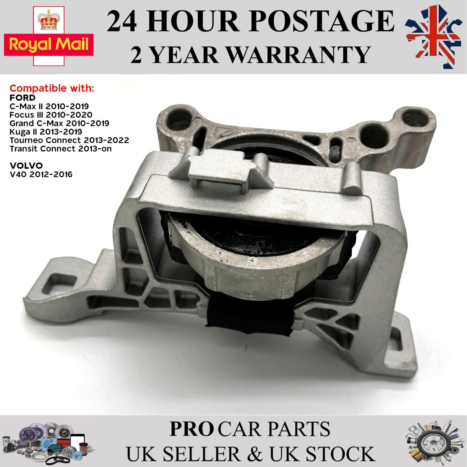 Engine Mounting Front Right Fits FORD Focus III C Max II Kuga II Tourneo Transit DV616F012HA