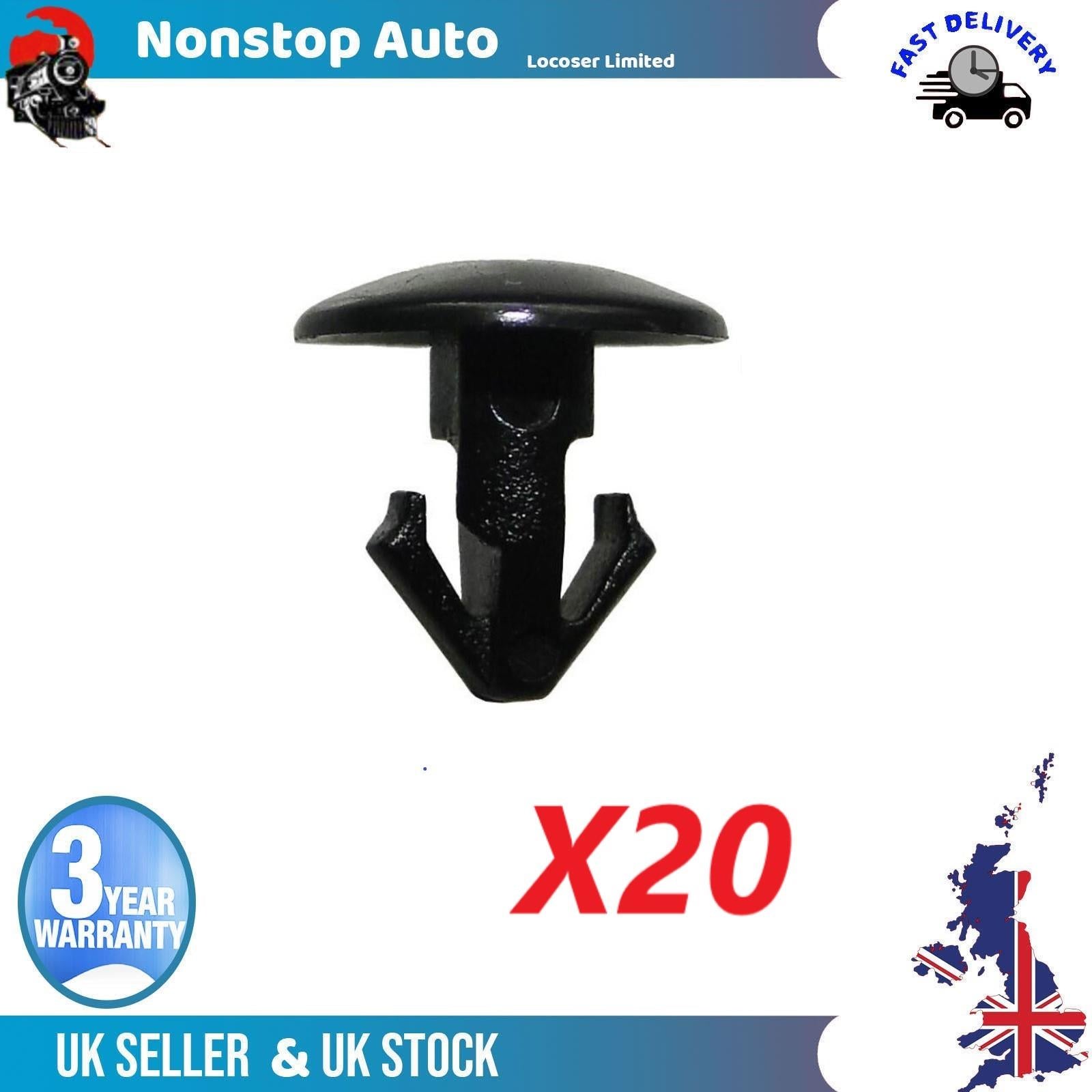 20X Door Card Trim Panel Moulding Clips / Door Retainer Clips For NISSAN Juke Pulsar QashqaÄ± II X-Trail II FORD Fiesta VII Puma 80850-CA003