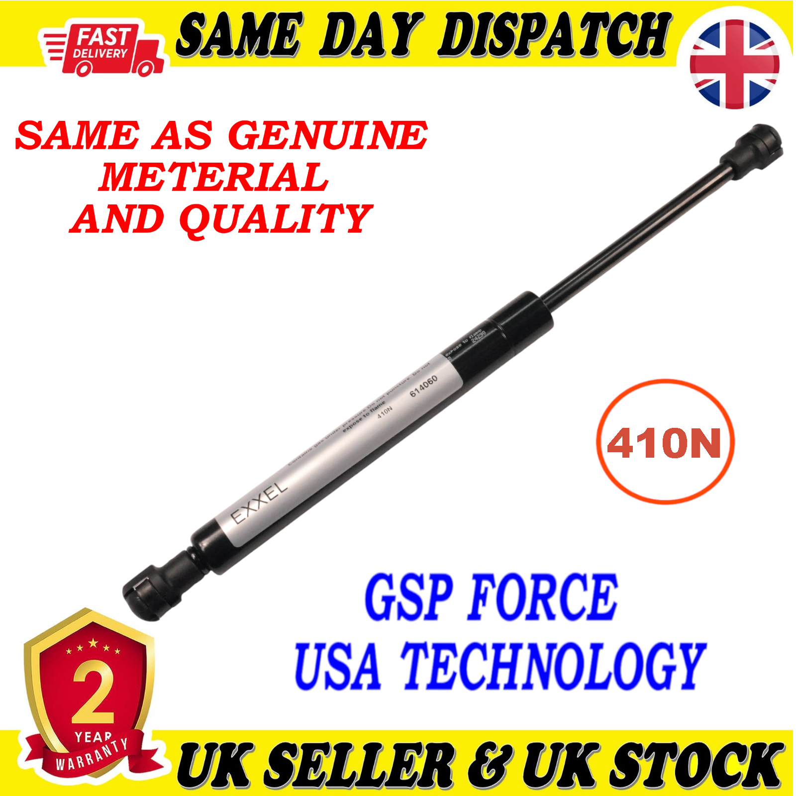TAILGATE BOOT GAS STRUTS 410 Newton FOR LAND ROVER RANGE ROVER III BKK760010