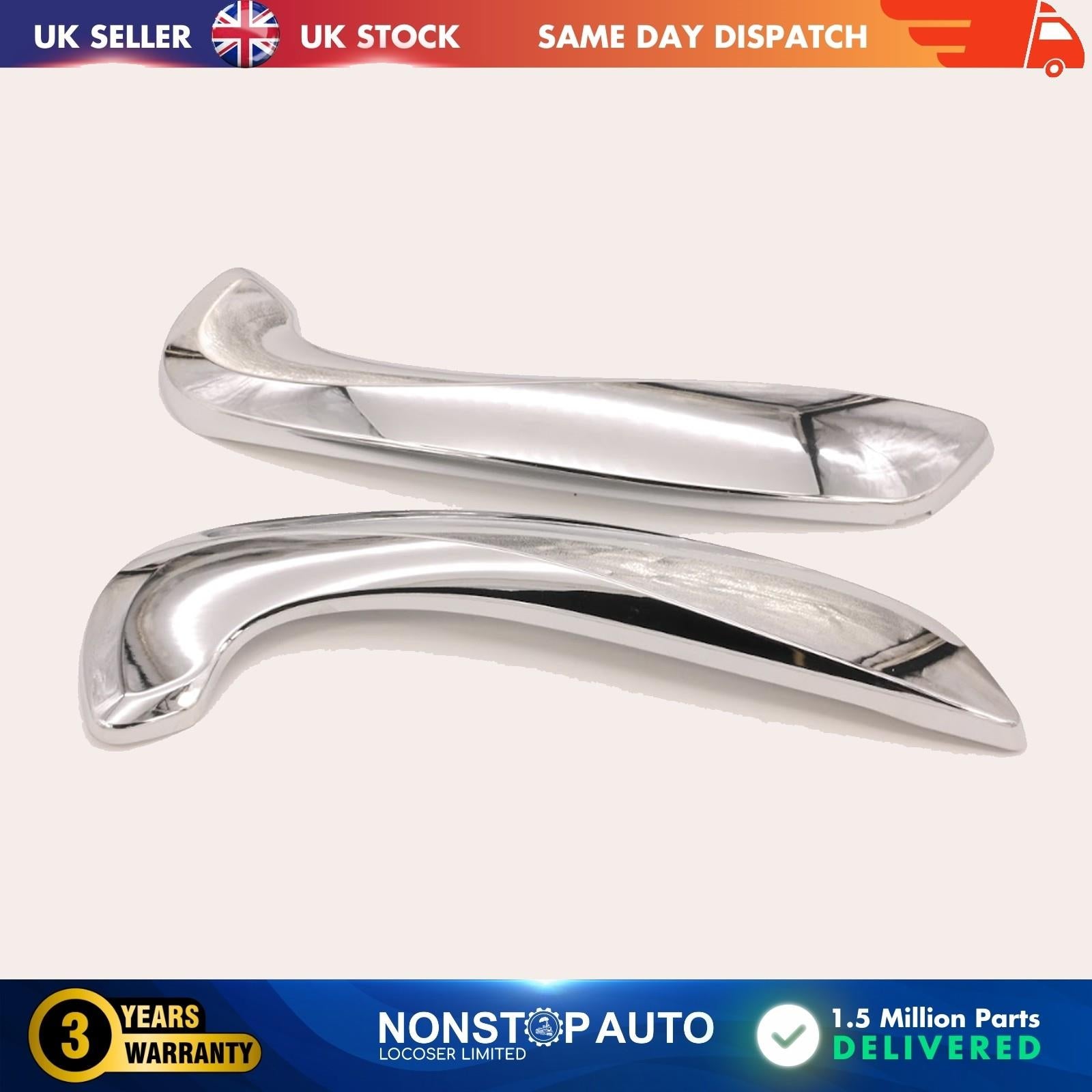 INTERIOR FRONT DOOR HANDLES CHROME SET FOR RENAULT  MEGANE III FLUENCE 809540011R