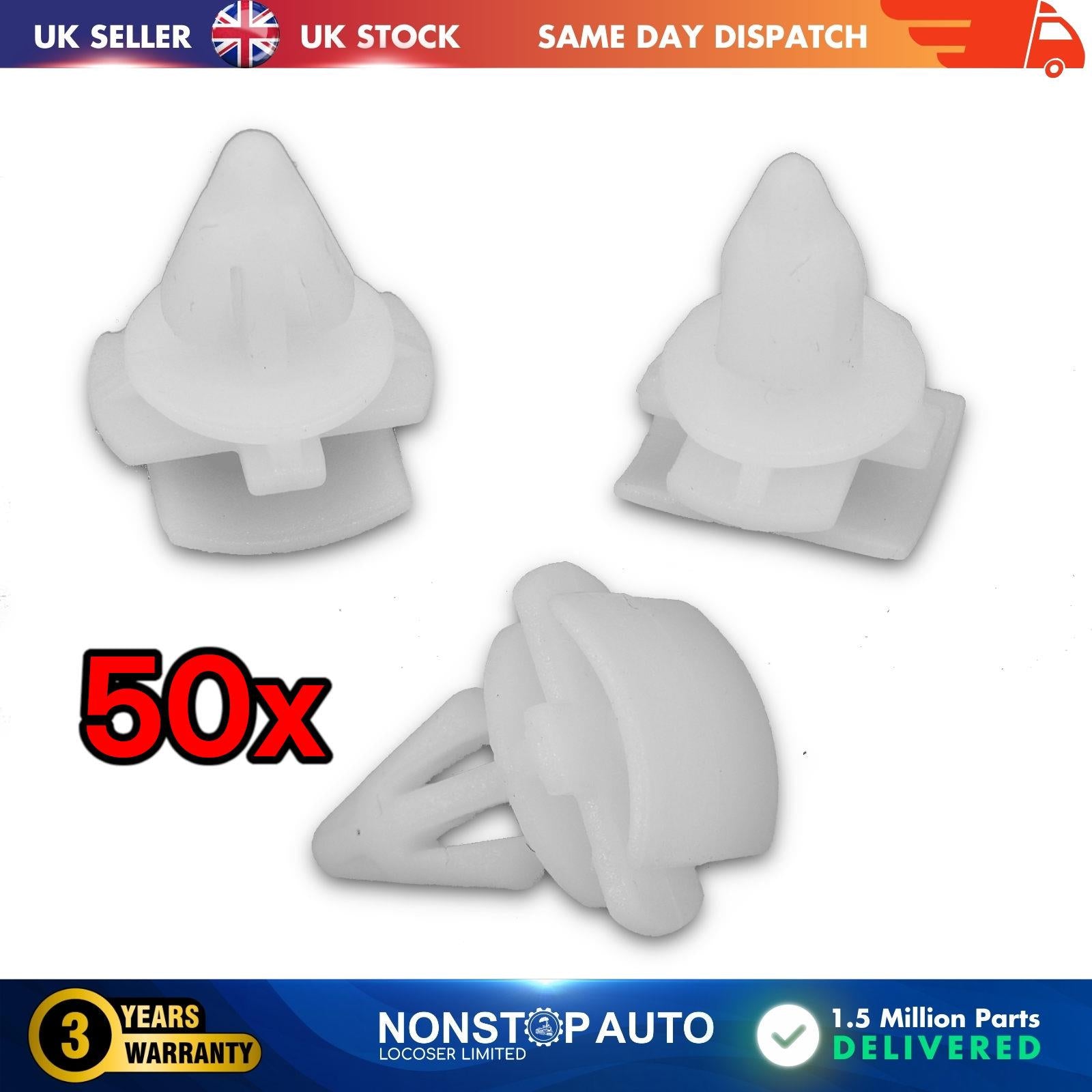 50x Wheel Arch Door Moulding Trim Clips For Skoda Kodiaq SEAT Alhambra VW Passat Arteon Tiguan 3C0853585
