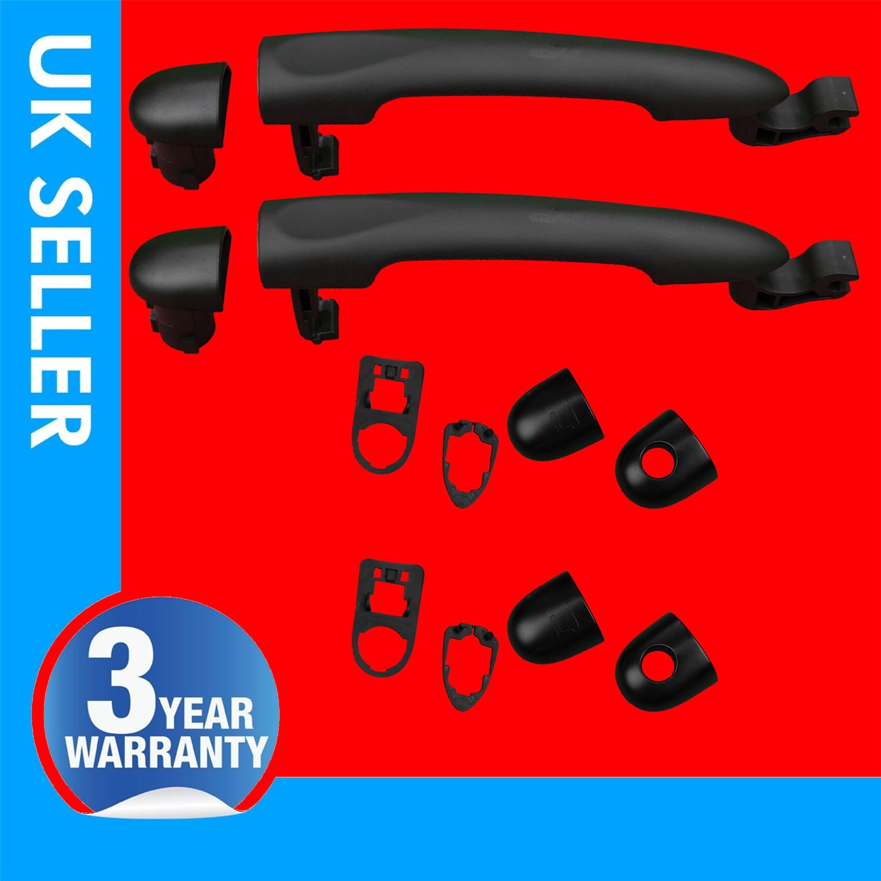 2X Door handle front or rear For Renault Megane MK3 Clio MK4 Captur 806706656R