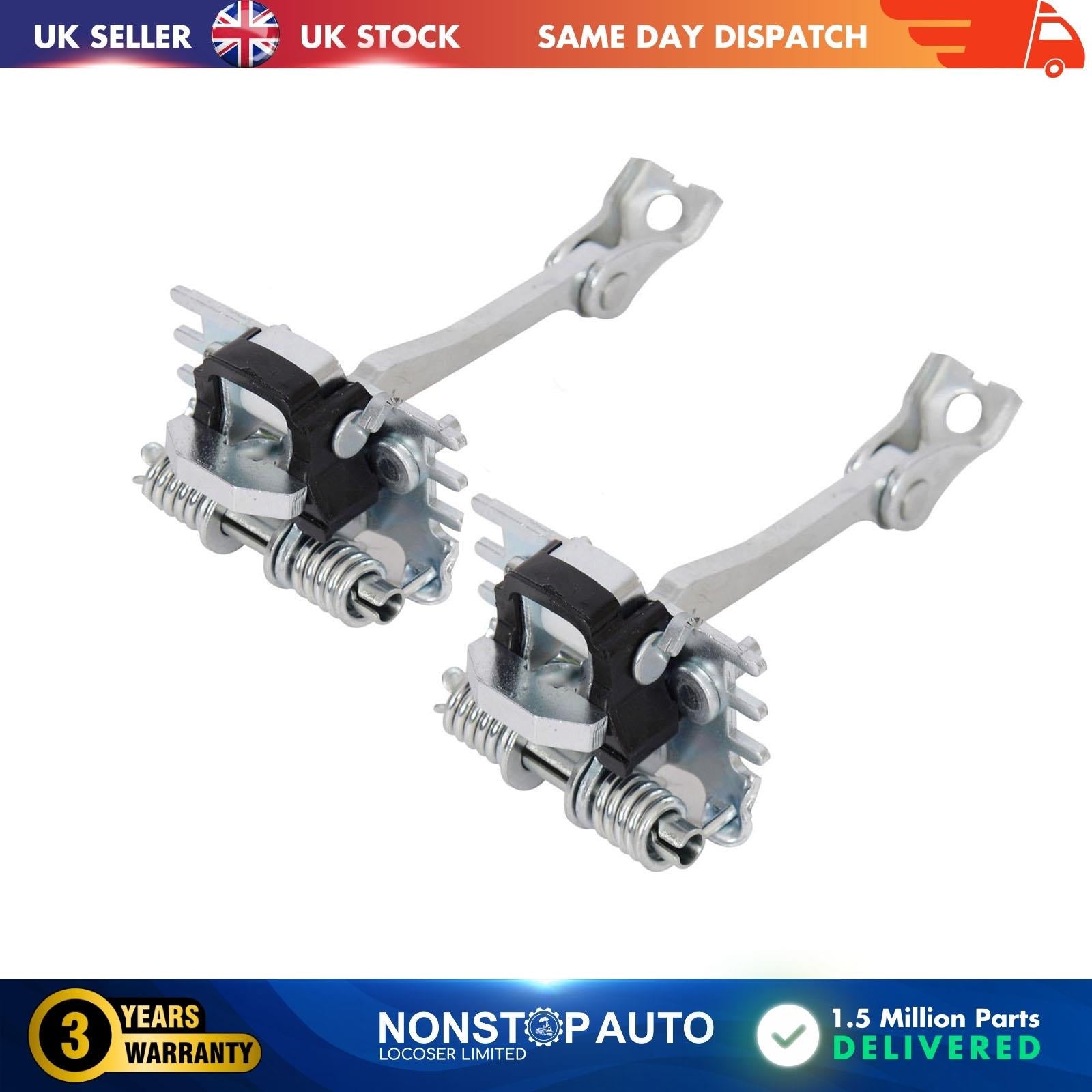 2 X Rear Door Hinge Stop Check Strap Limitery Right and Left Side Fits CITROEN C3 II  9181Q5