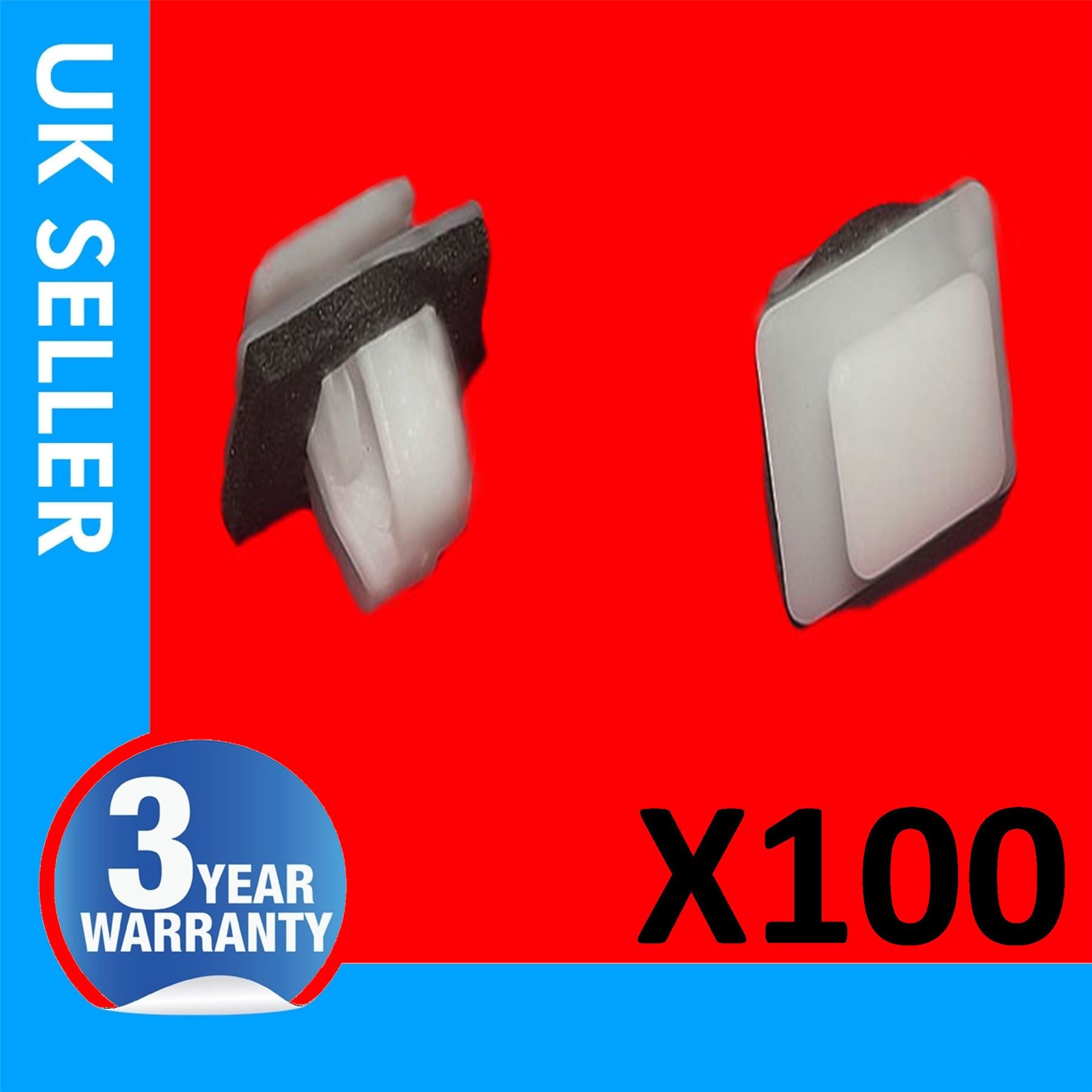 100X Fits Hyundai  Sonata Hybrid Kia Sorento Sportage Door Moulding Panel Clips