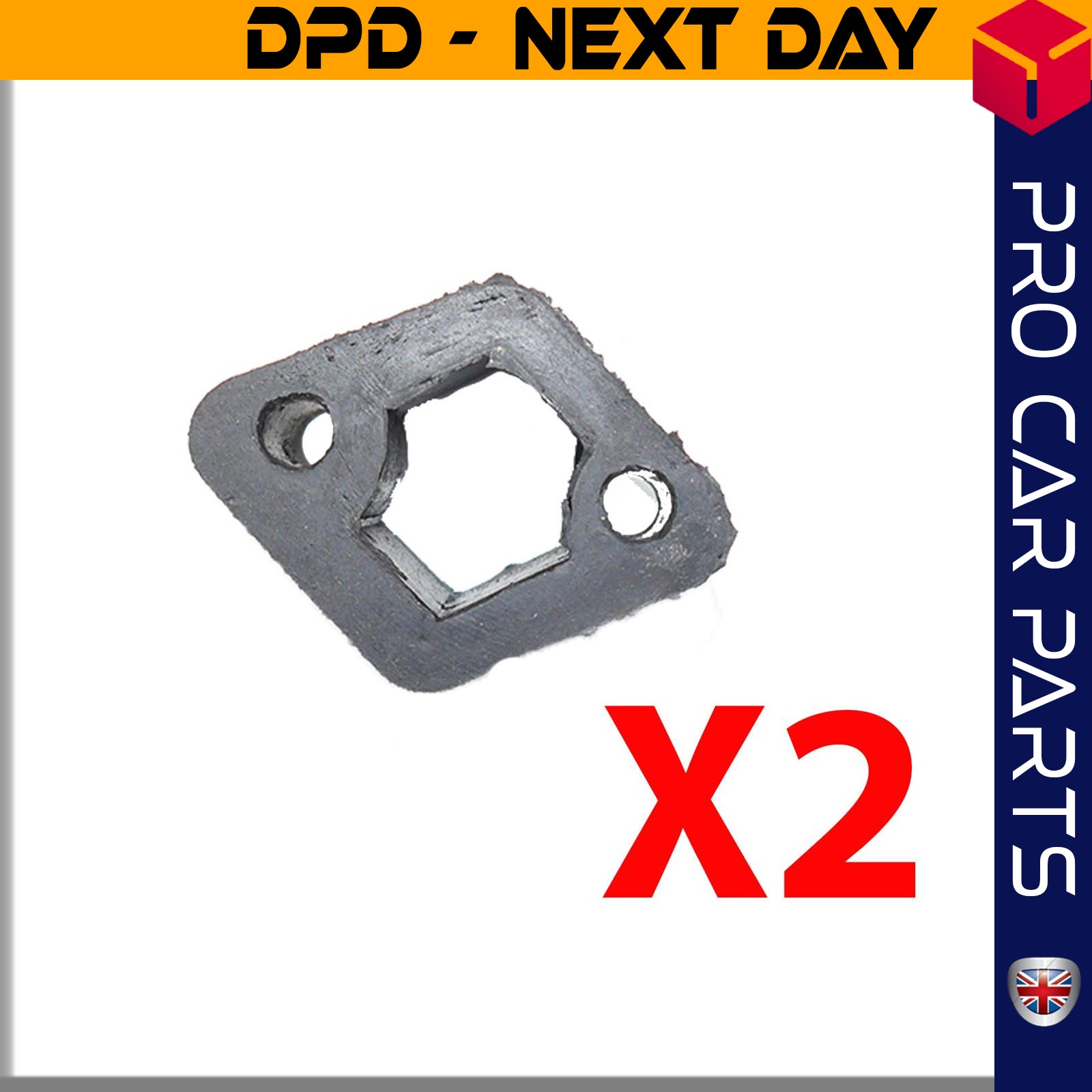 2 X EXHAUST PIPE SUPPORT PAD FITS AUDI 80 100 200 Coupe LADA Samara 5322110102