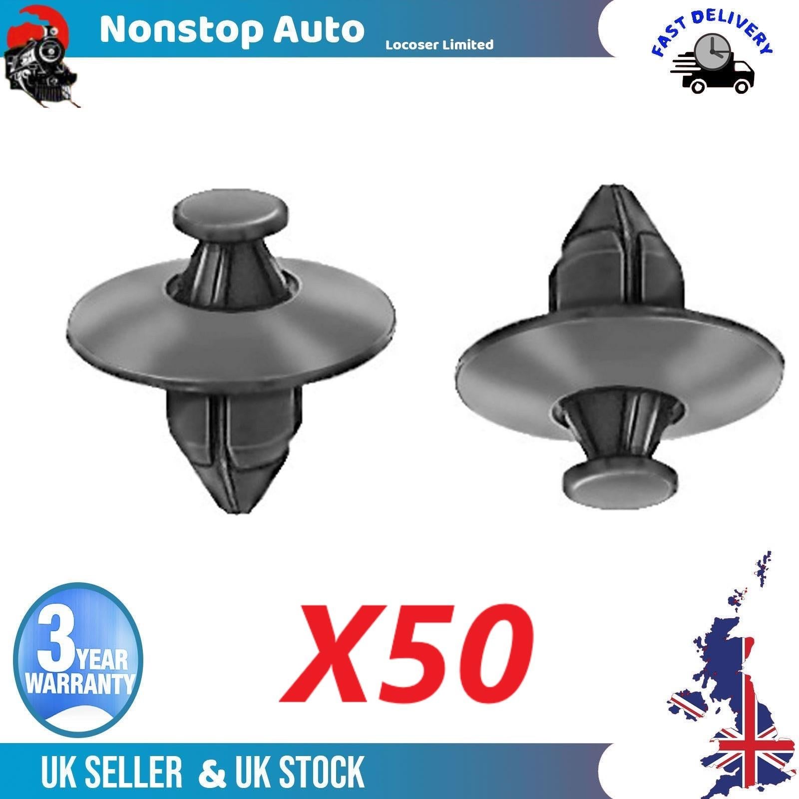 50X Bumper Wheel Arch Lining Splash Guard Clips For HONDA NISSAN TOYOTA 91545-se0-0030