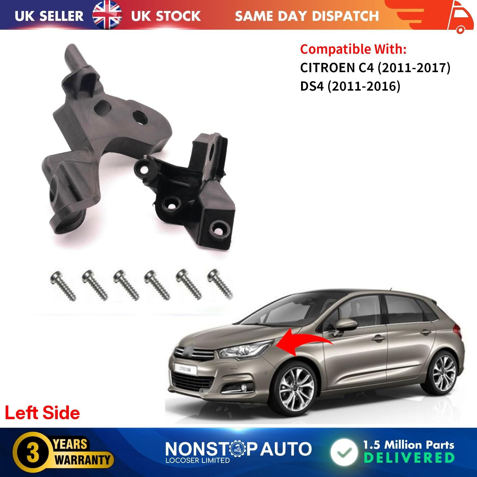 HEADLIGHT REPAIR KIT LEFT  SIDE FOR CITROEN C4 II DS4 6212 H1