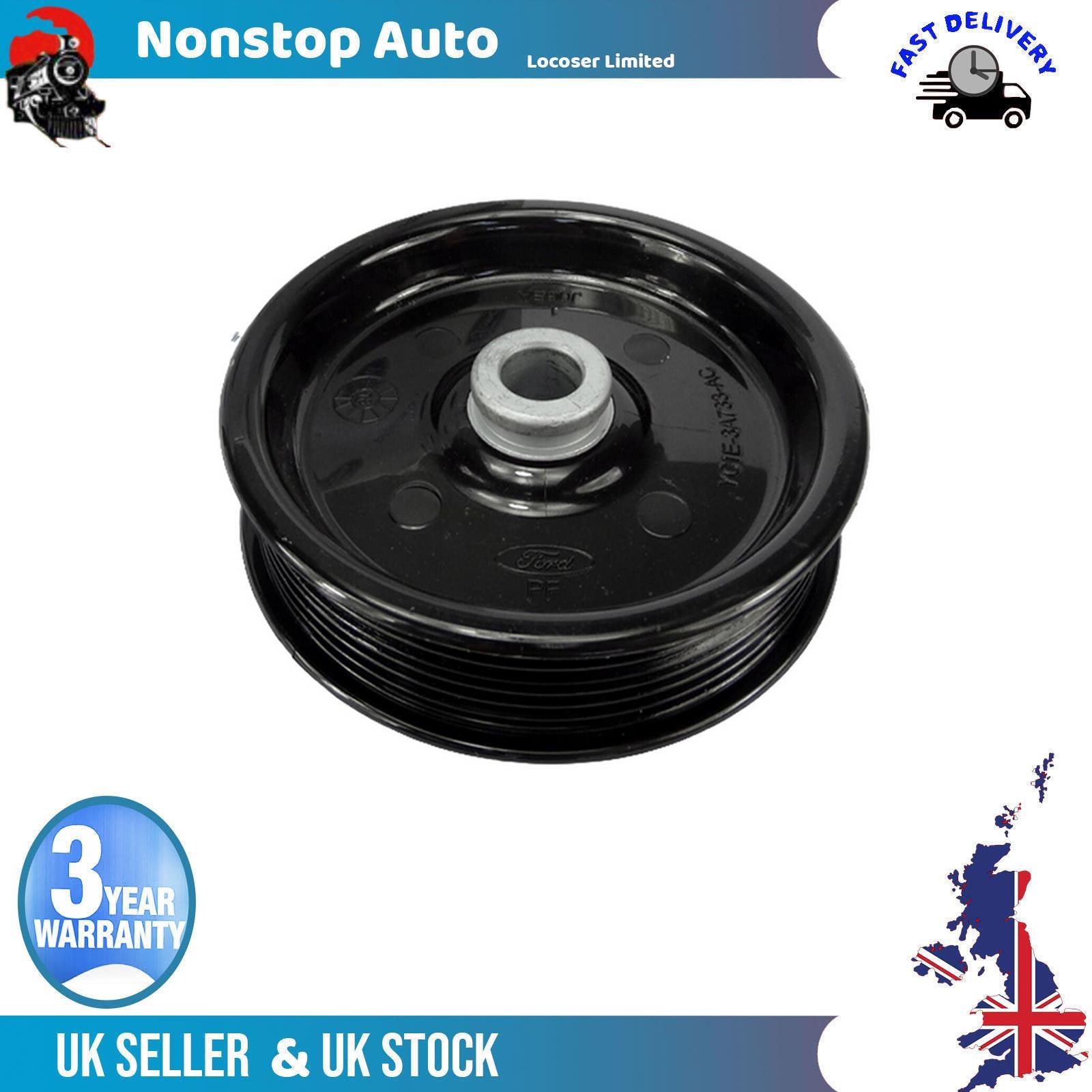 Fan Belt Tensioner Pulley -V- Ribbed Belt Idler  FORD Transit MK 6 2.4 TDCI