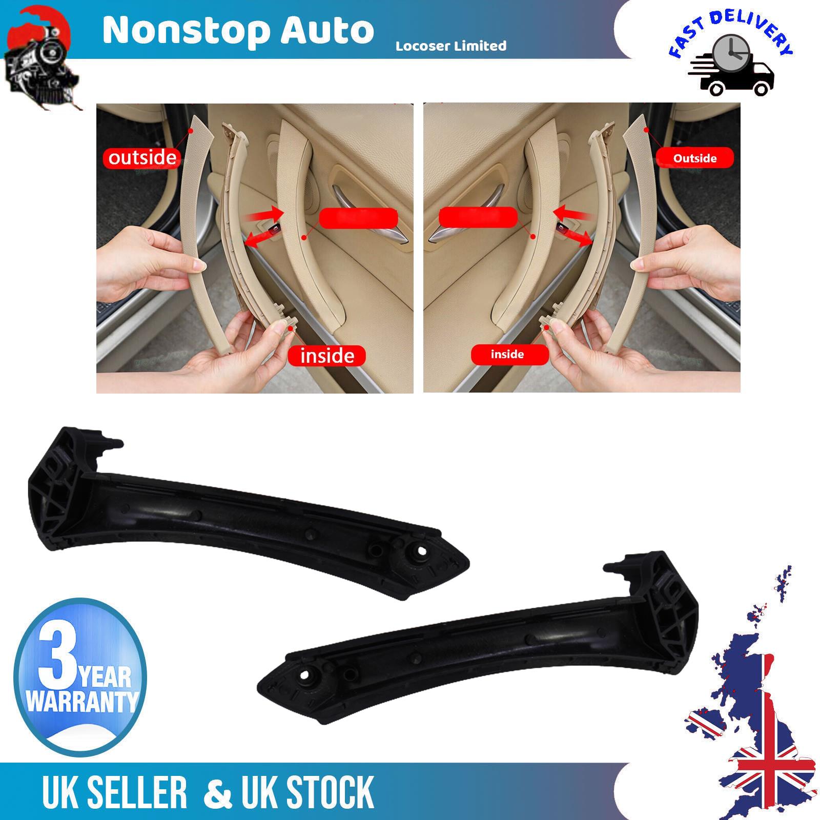 2X Door Handle Pull Panel Trim Bottom R+L For BMW 3 E90 E91